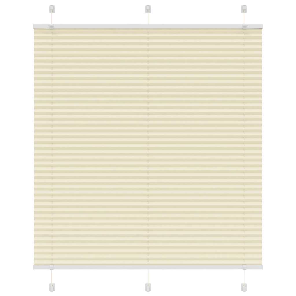 vidaXL Roleta plisowana kremowa 120x150 cm Szerokość tkaniny 119,4cm