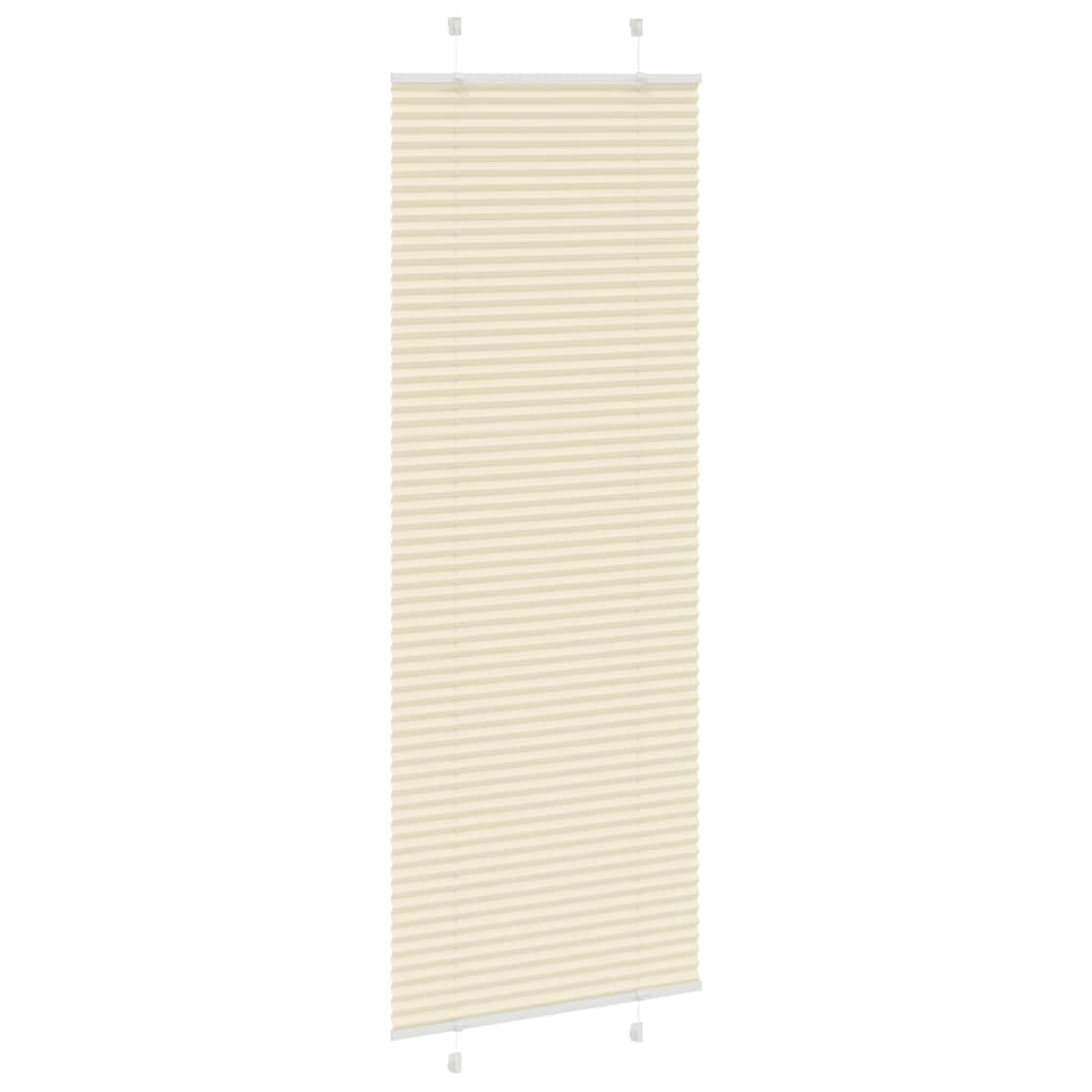 vidaXL Roleta plisowana kremowa 70x200 cm Szerokość tkaniny 69,4 cm