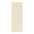 vidaXL Roleta plisowana kremowa 75x200 cm Szerokość tkaniny 74,4 cm