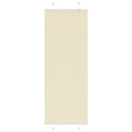 vidaXL Roleta plisowana kremowa 80x200 cm Szerokość tkaniny 79,4 cm