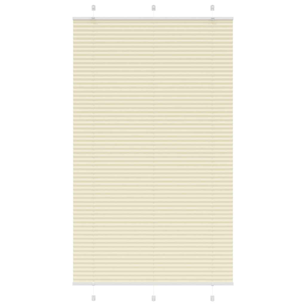 vidaXL Roleta plisowana kremowa 120x200 cm Szerokość tkaniny 119,4cm