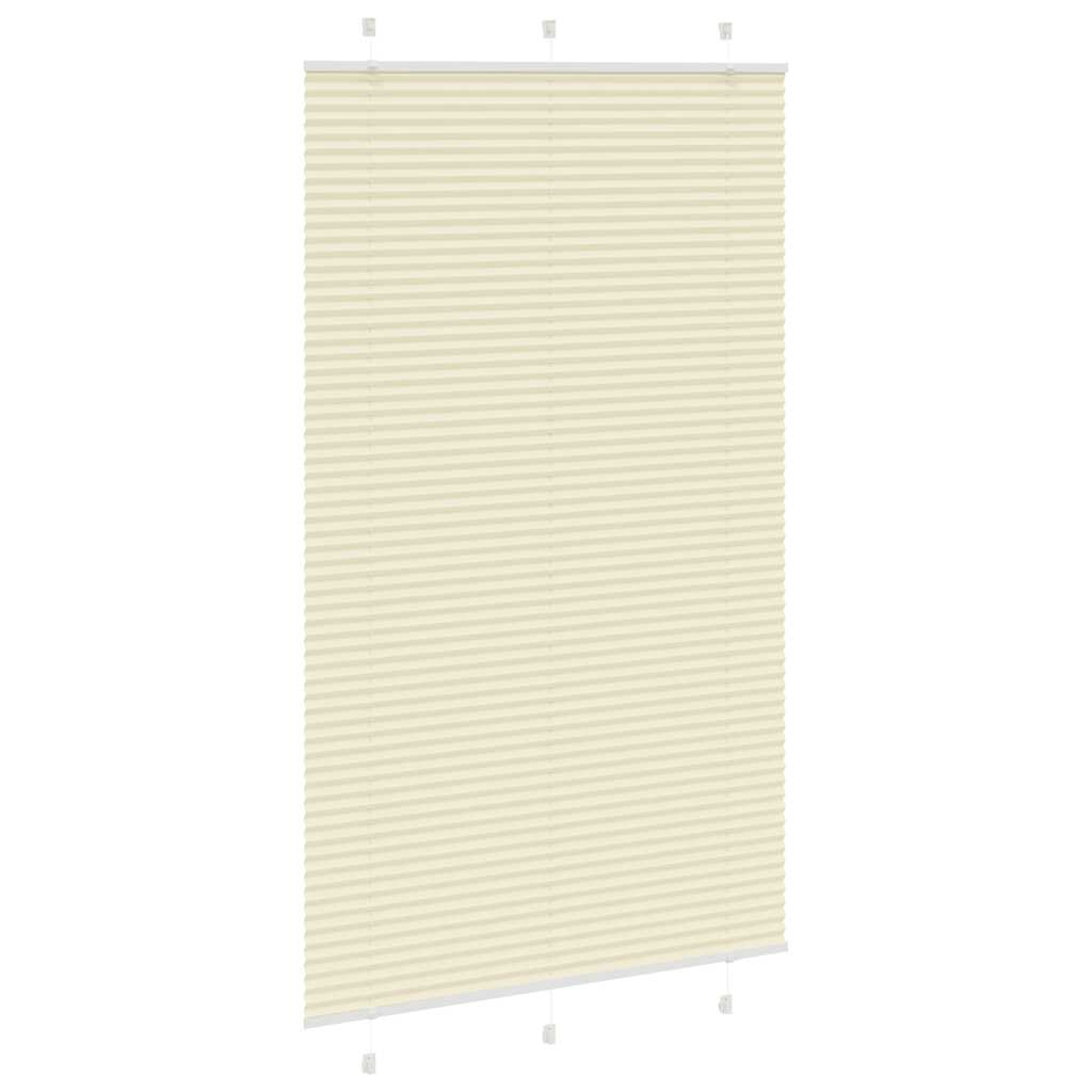 vidaXL Roleta plisowana kremowa 120x200 cm Szerokość tkaniny 119,4cm
