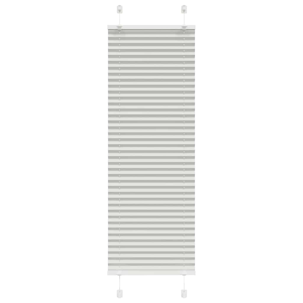 vidaXL Roleta plisowana jasnoszara 40x100 cm Szerokość tkaniny 39,4 cm