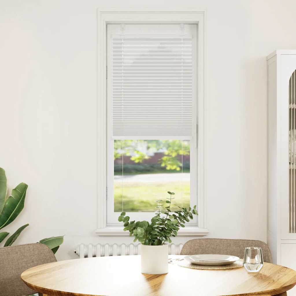 vidaXL Roleta plisowana jasnoszara 40x100 cm Szerokość tkaniny 39,4 cm