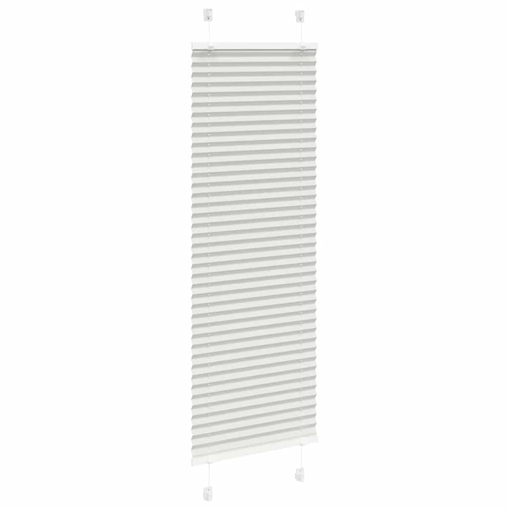 vidaXL Roleta plisowana jasnoszara 50x100 cm Szerokość tkaniny 49,4cm