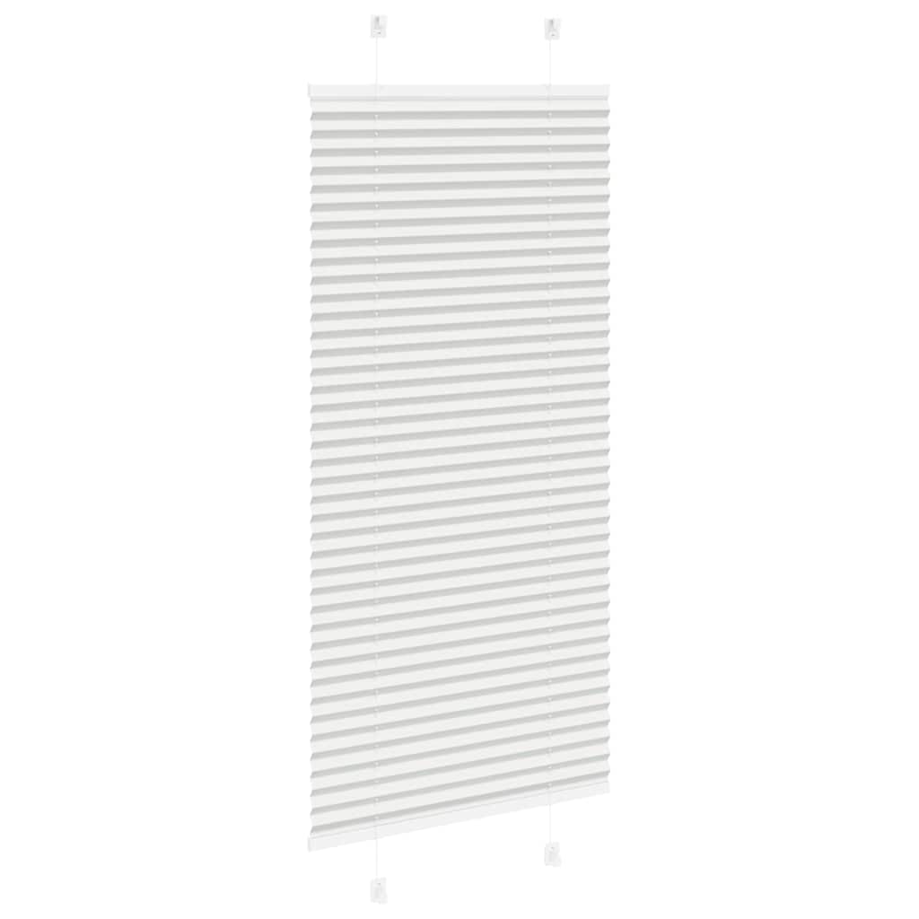 vidaXL Roleta plisowana jasnoszara 55x100 cm Szerokość tkaniny 54,4cm