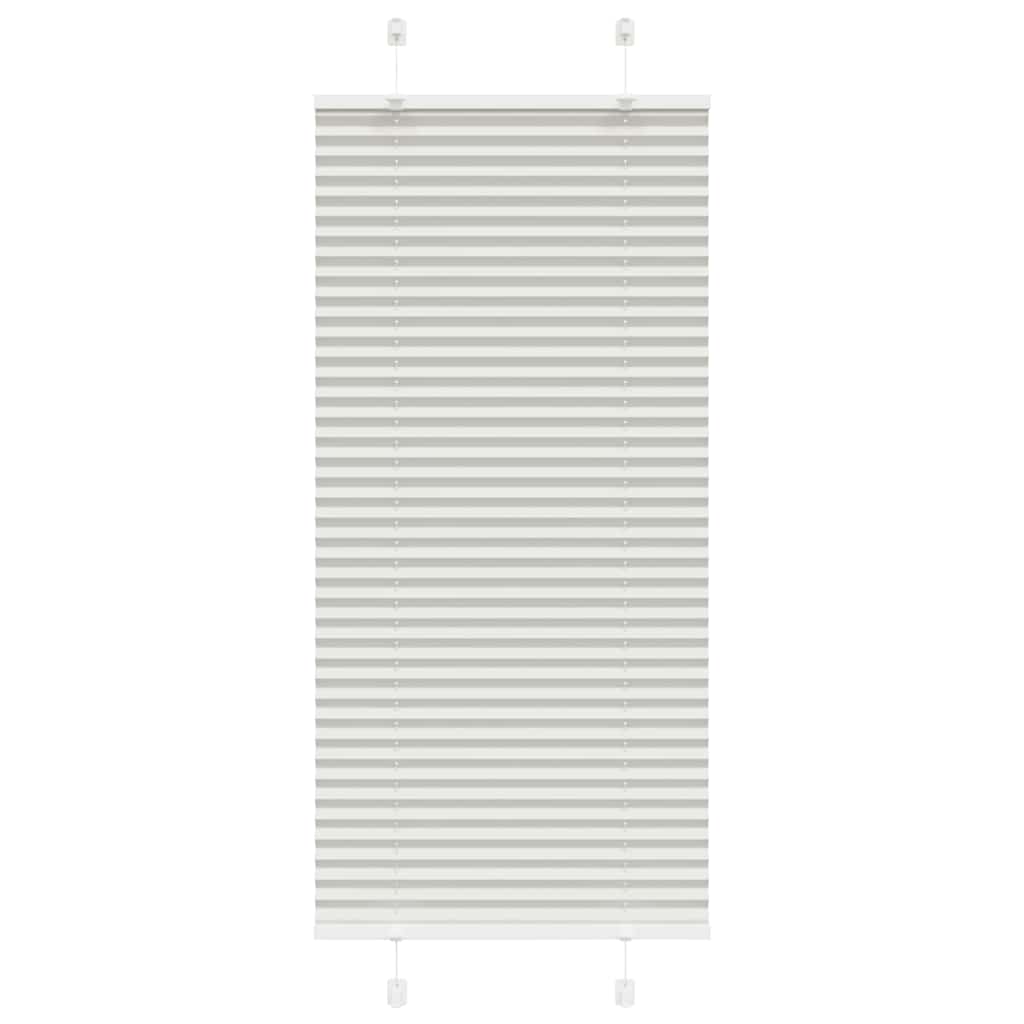 vidaXL Roleta plisowana jasnoszara 60x100 cm Szerokość tkaniny 59,4cm