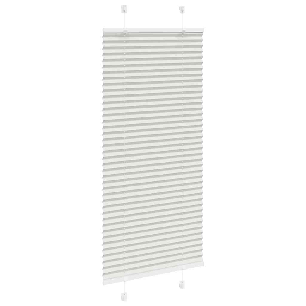 vidaXL Roleta plisowana jasnoszara 65x100 cm Szerokość tkaniny 64,4cm