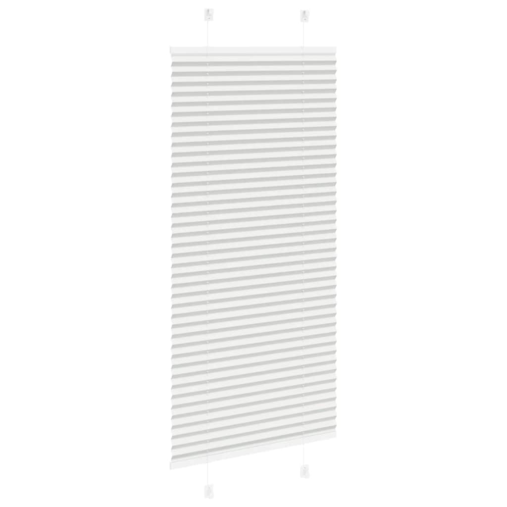 vidaXL Roleta plisowana jasnoszara 65x100 cm Szerokość tkaniny 64,4cm