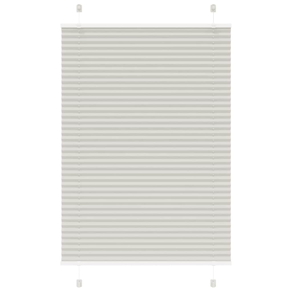 vidaXL Roleta plisowana jasnoszara 100x100cm Szerokość tkaniny 99,4 cm
