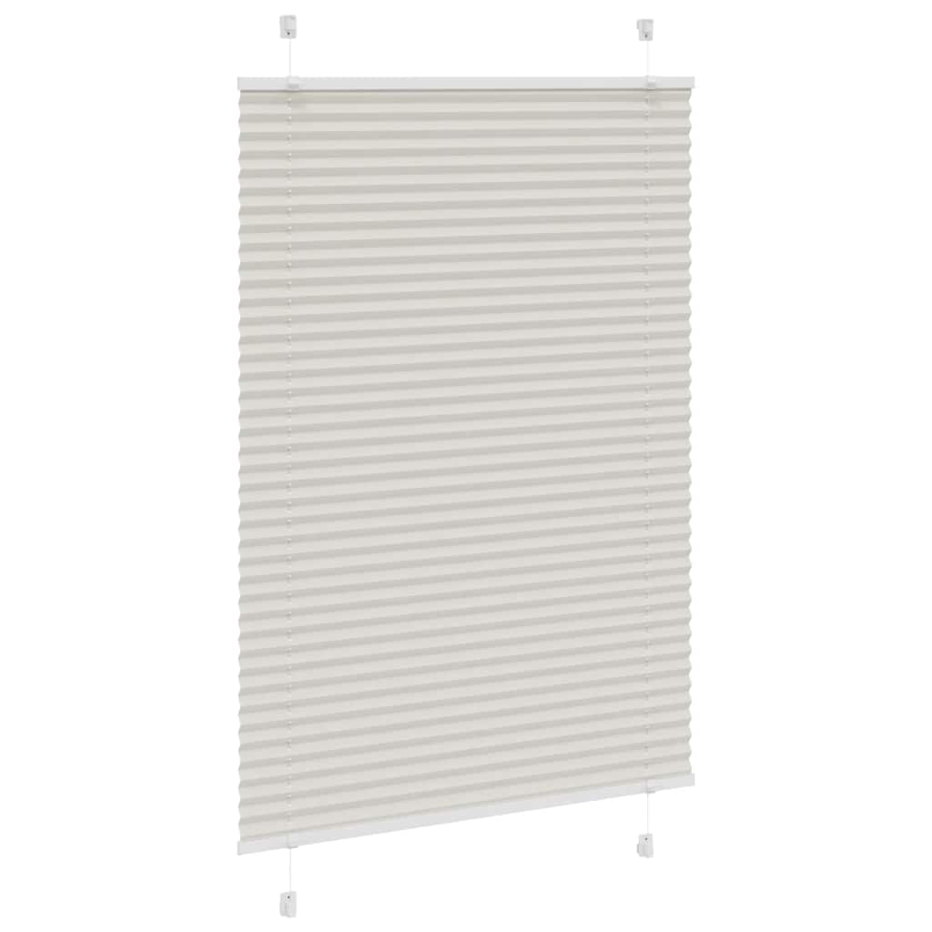 vidaXL Roleta plisowana jasnoszara 100x100cm Szerokość tkaniny 99,4 cm