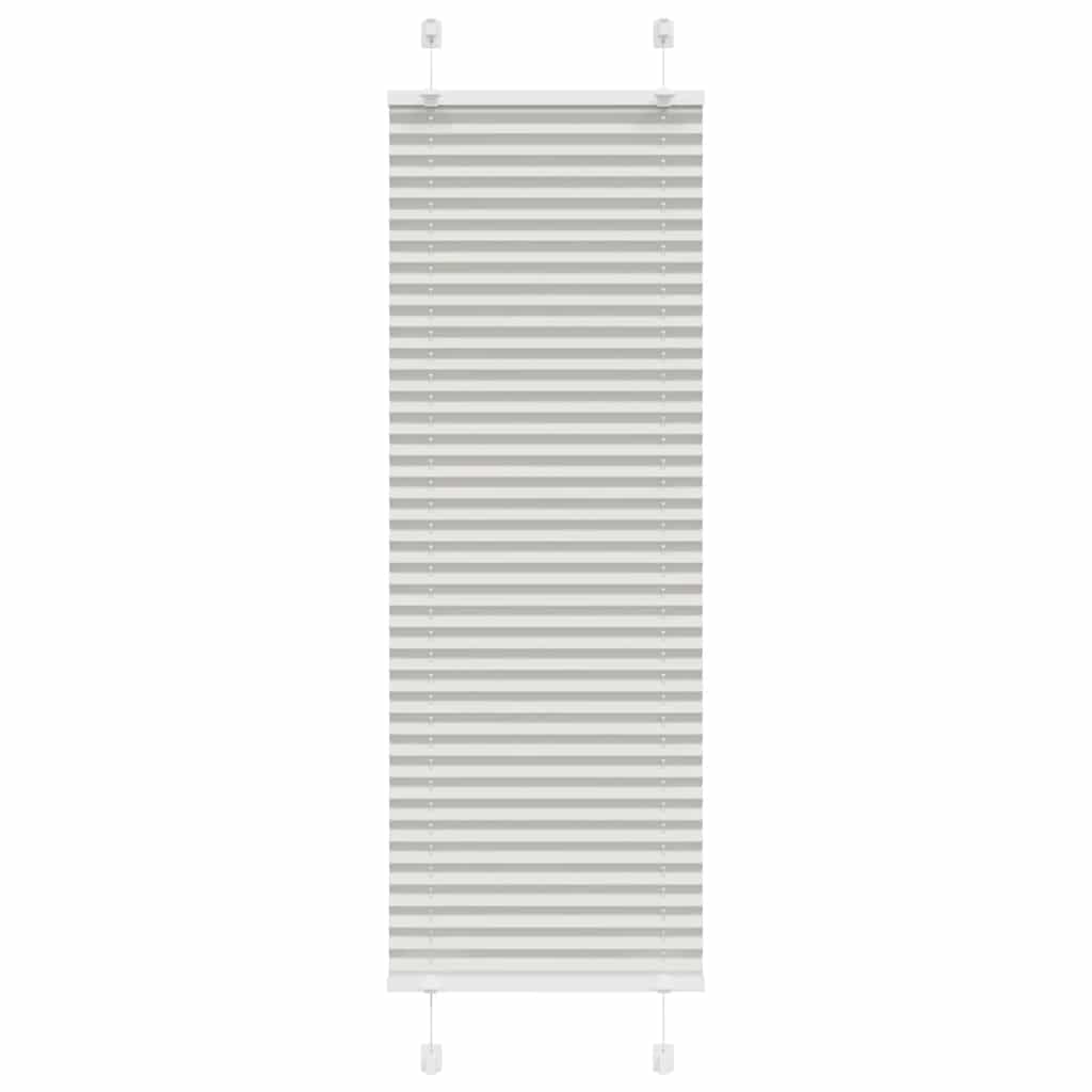 vidaXL Roleta plisowana jasnoszara 40x150 cm Szerokość tkaniny 39,4 cm