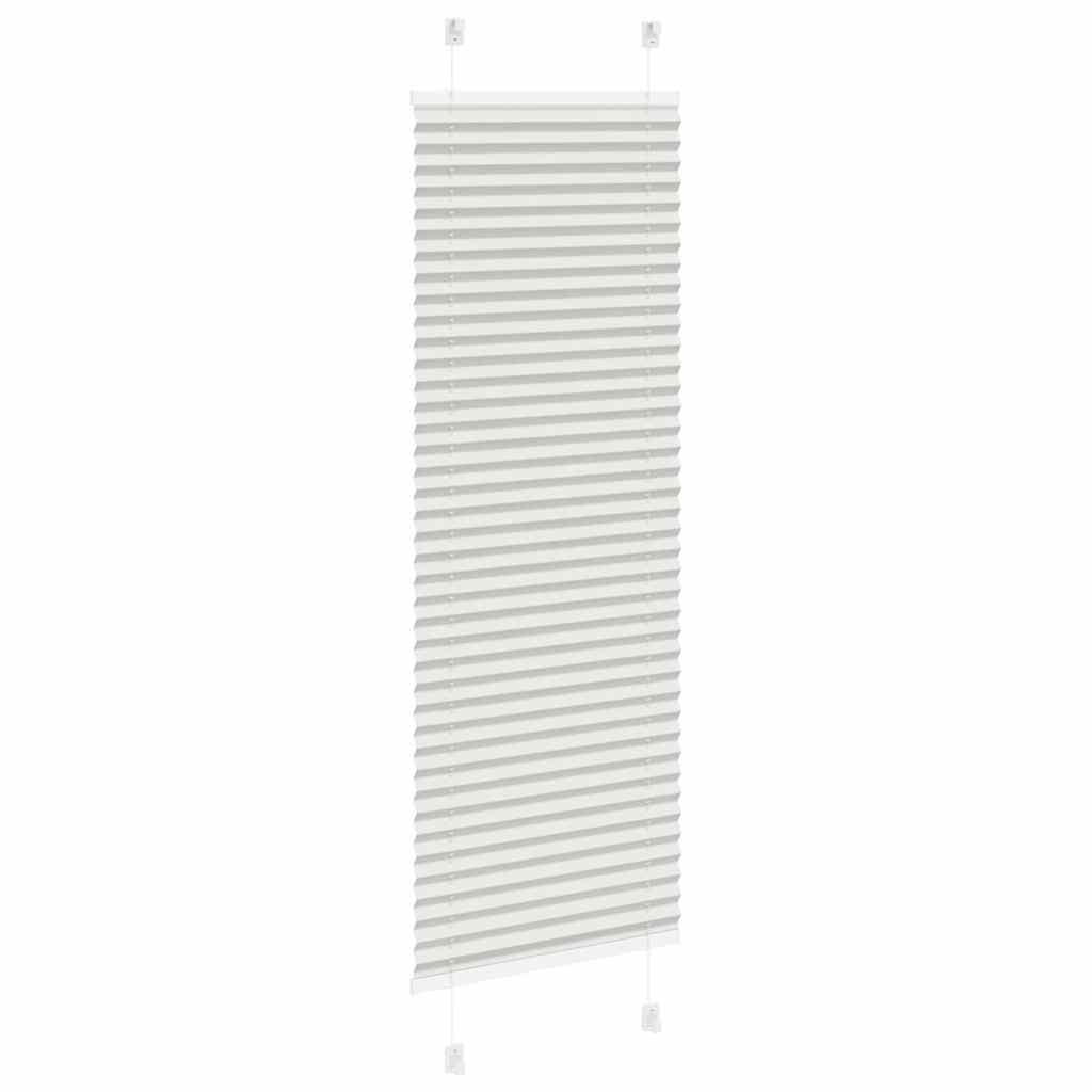 vidaXL Roleta plisowana jasnoszara 40x150 cm Szerokość tkaniny 39,4 cm