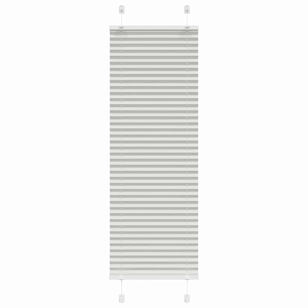 vidaXL Roleta plisowana jasnoszara 45x150 cm Szerokość tkaniny 44,4 cm