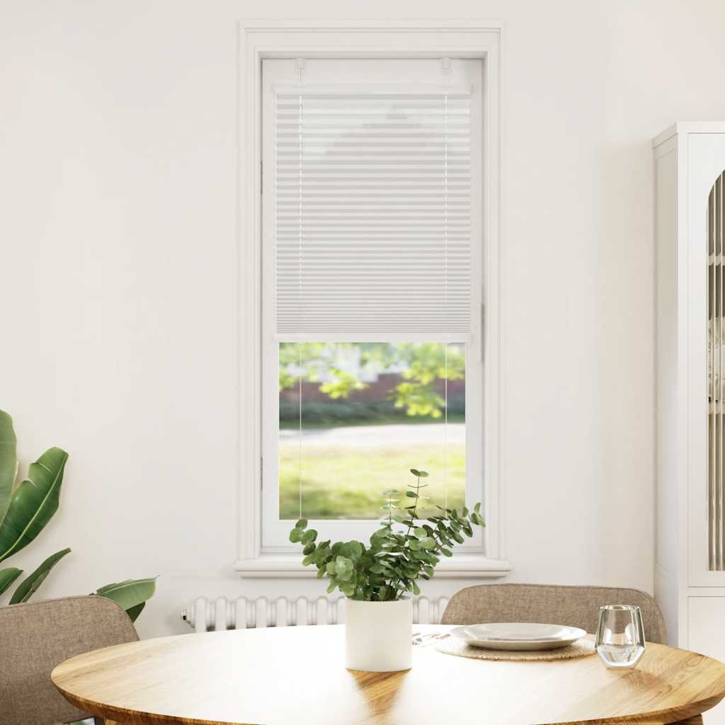 vidaXL Roleta plisowana jasnoszara 45x150 cm Szerokość tkaniny 44,4 cm