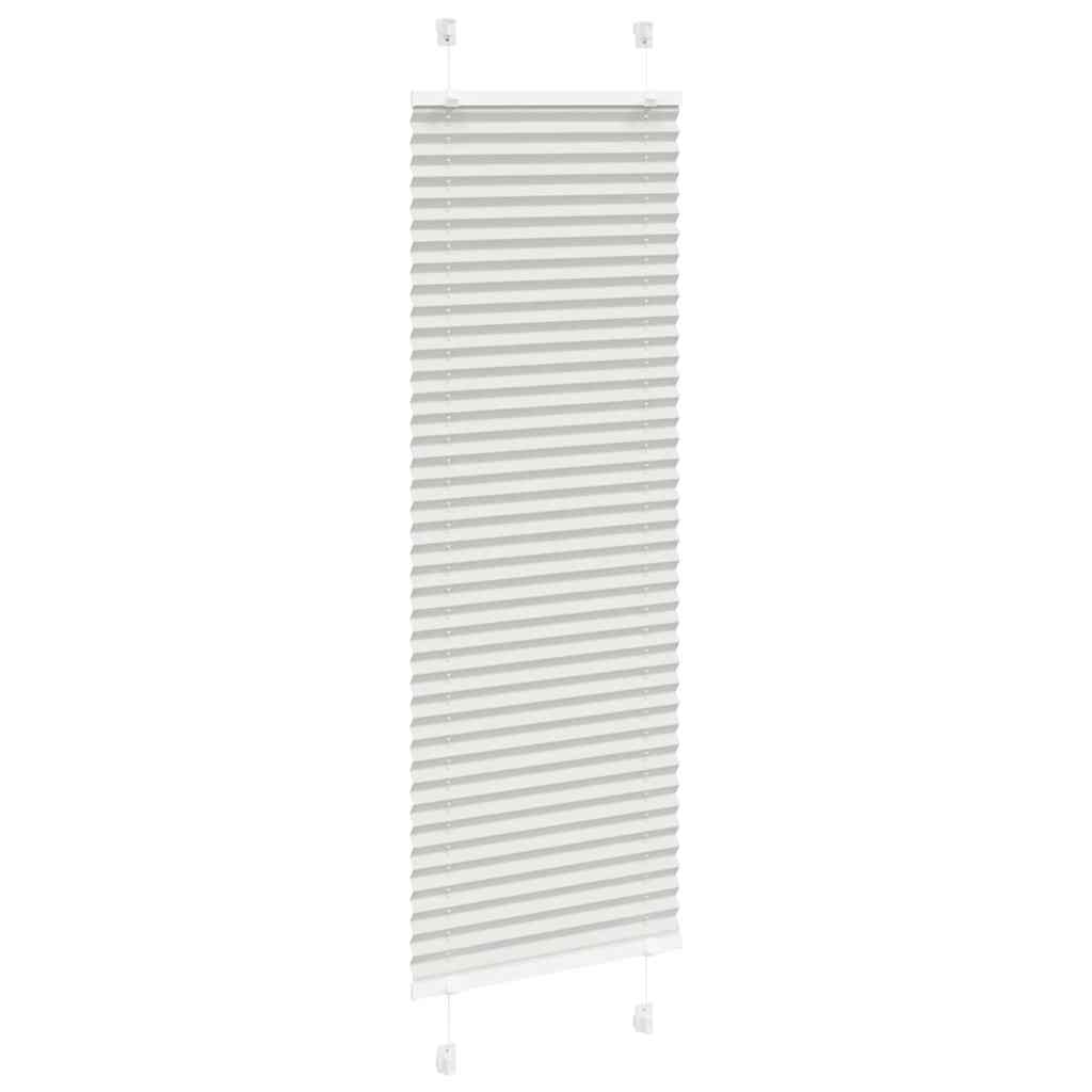 vidaXL Roleta plisowana jasnoszara 50x150 cm Szerokość tkaniny 49,4cm