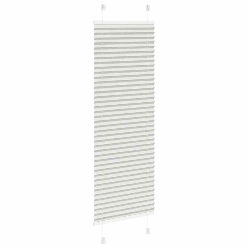 vidaXL Roleta plisowana jasnoszara 50x150 cm Szerokość tkaniny 49,4cm