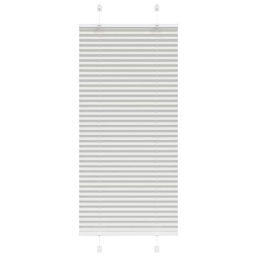 vidaXL Roleta plisowana jasnoszara 55x150 cm Szerokość tkaniny 54,4cm