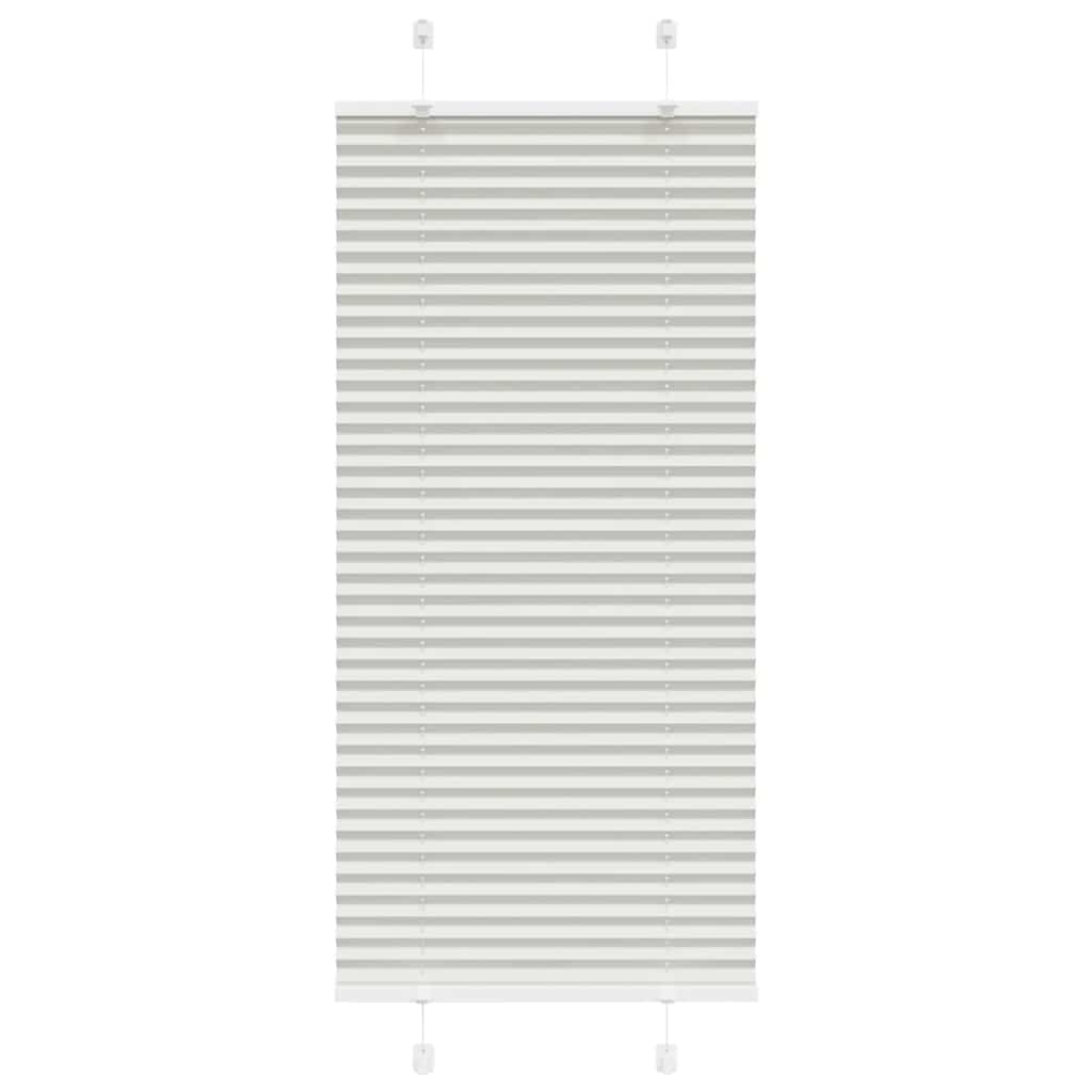 vidaXL Roleta plisowana jasnoszara 60x150 cm Szerokość tkaniny 59,4cm