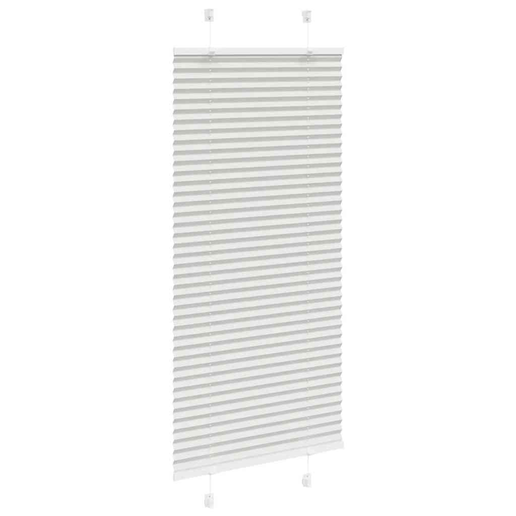 vidaXL Roleta plisowana jasnoszara 60x150 cm Szerokość tkaniny 59,4cm