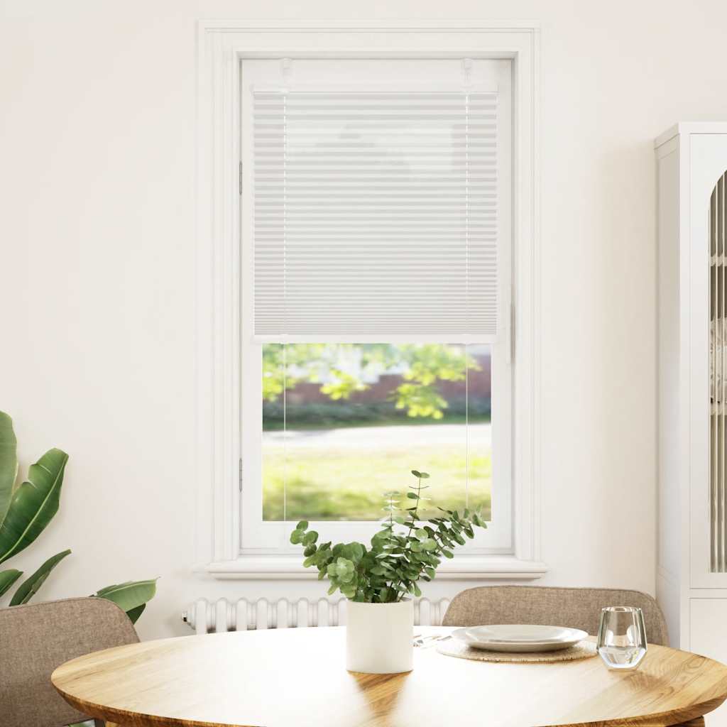 vidaXL Roleta plisowana jasnoszara 65x150 cm Szerokość tkaniny 64,4cm