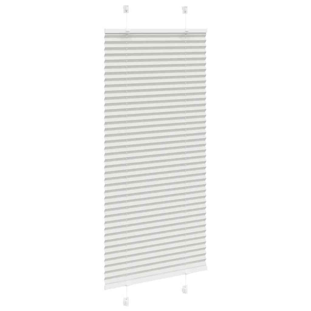 vidaXL Roleta plisowana jasnoszara 65x150 cm Szerokość tkaniny 64,4cm