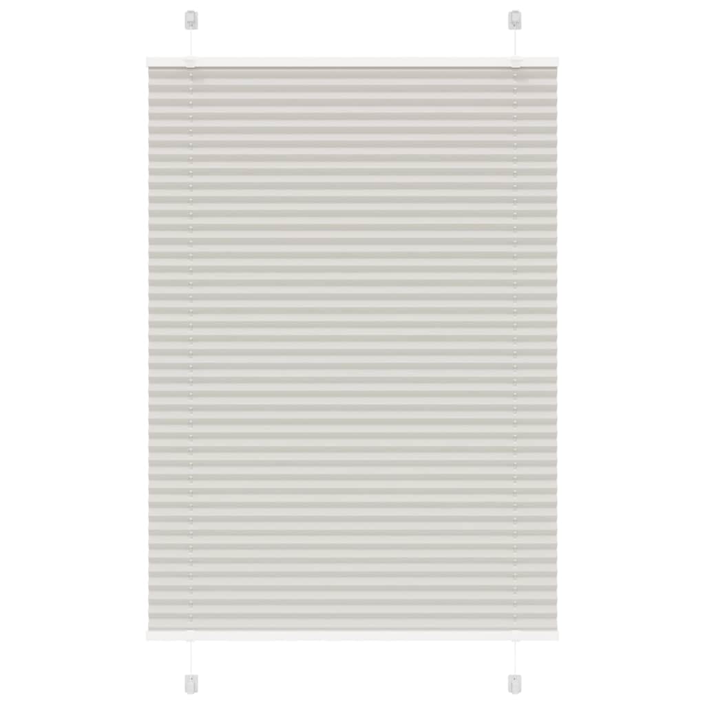 vidaXL Roleta plisowana jasnoszara 90x150 cm Szerokość tkaniny 89,4 cm