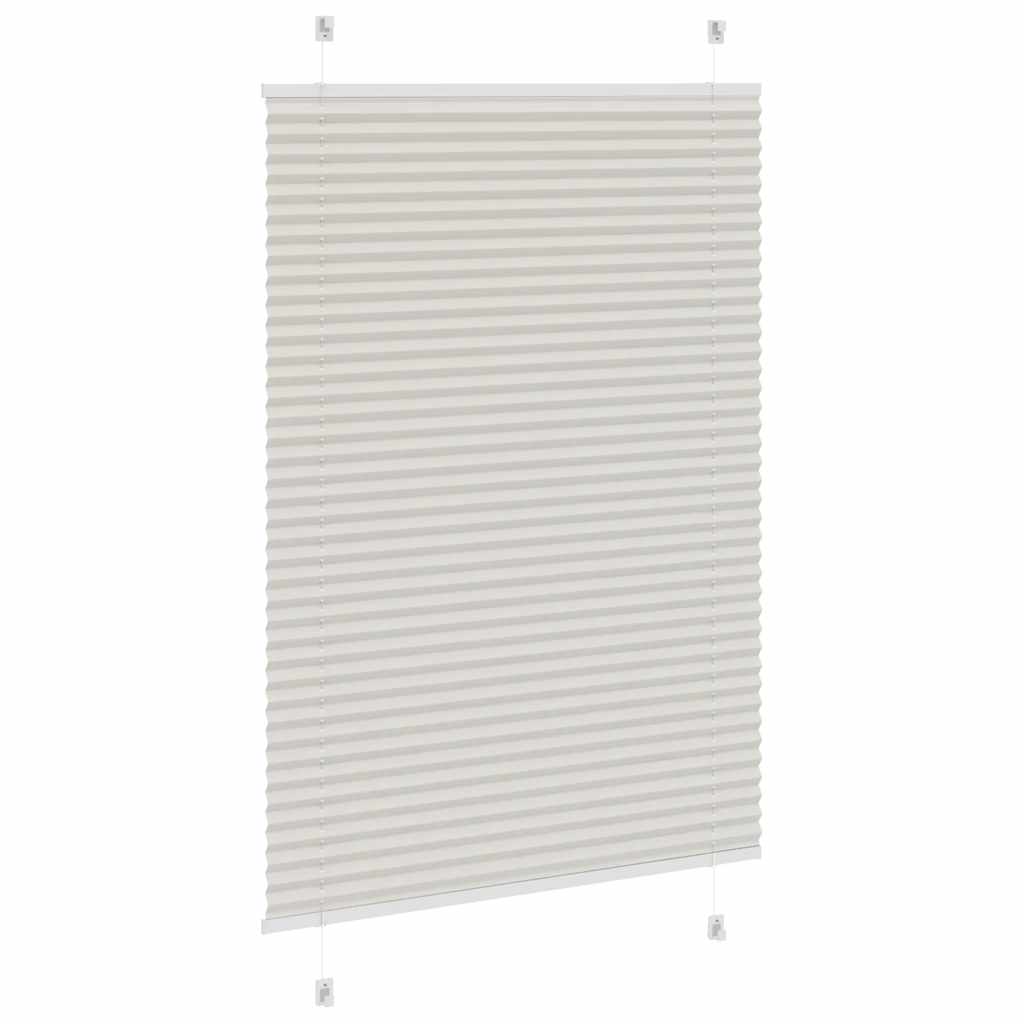 vidaXL Roleta plisowana jasnoszara 90x150 cm Szerokość tkaniny 89,4 cm