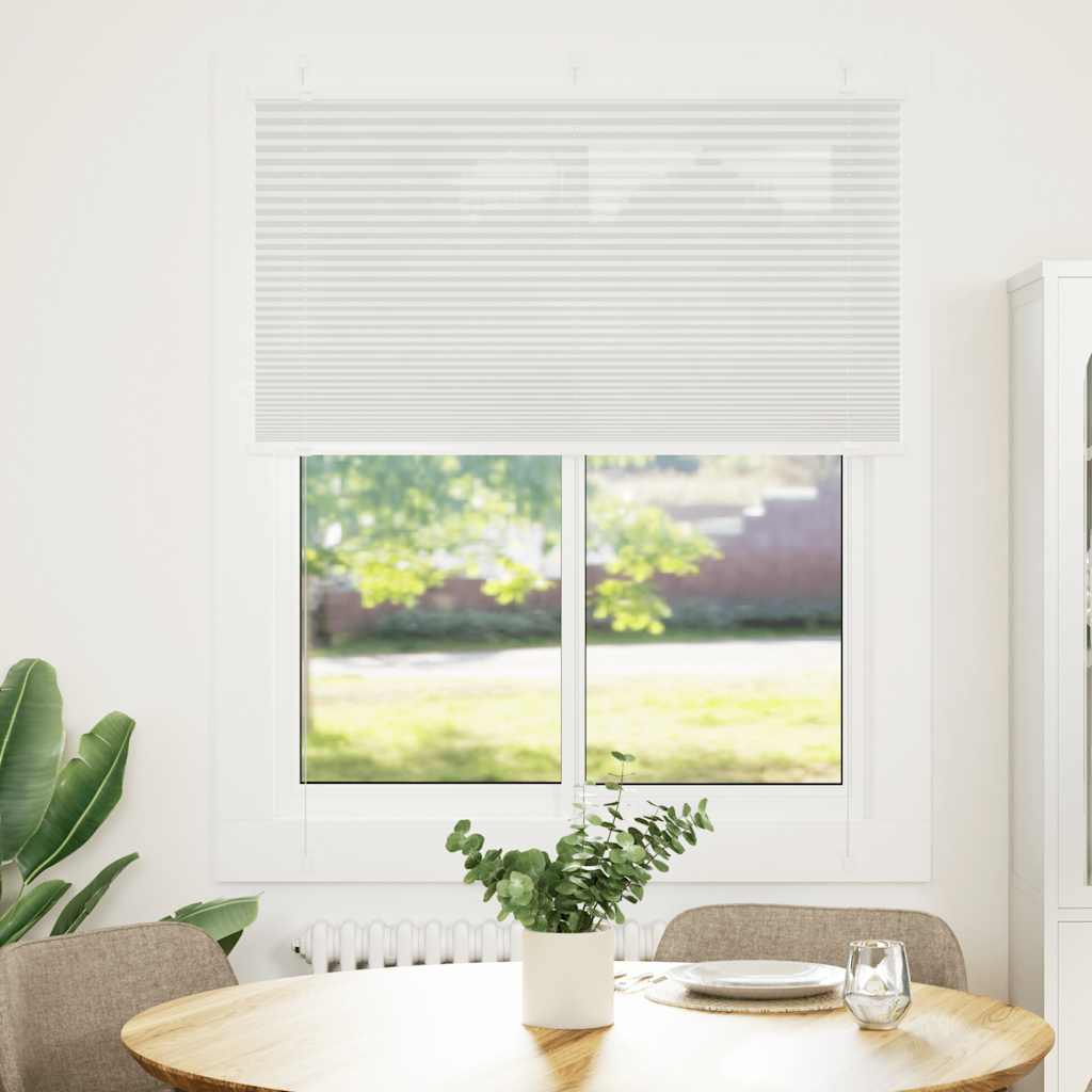 vidaXL Roleta plisowana jasnoszara 105x150cm Szerokość tkaniny 104,4cm