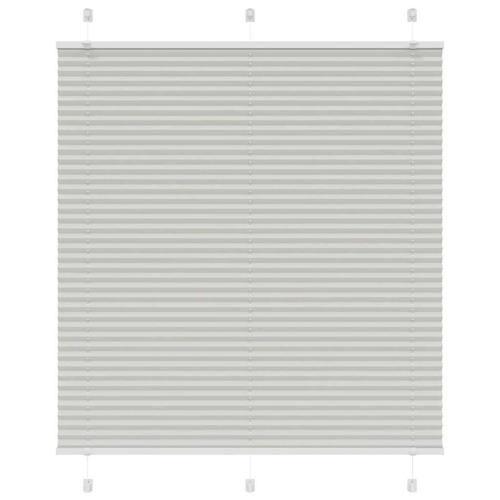 vidaXL Roleta plisowana jasnoszara 120x150cm Szerokość tkaniny 119,4cm