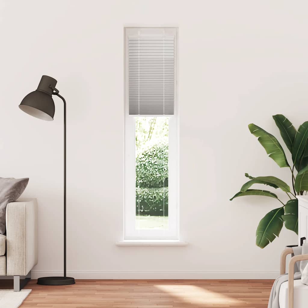 vidaXL Roleta plisowana jasnoszara 45x200 cm Szerokość tkaniny 44,4 cm
