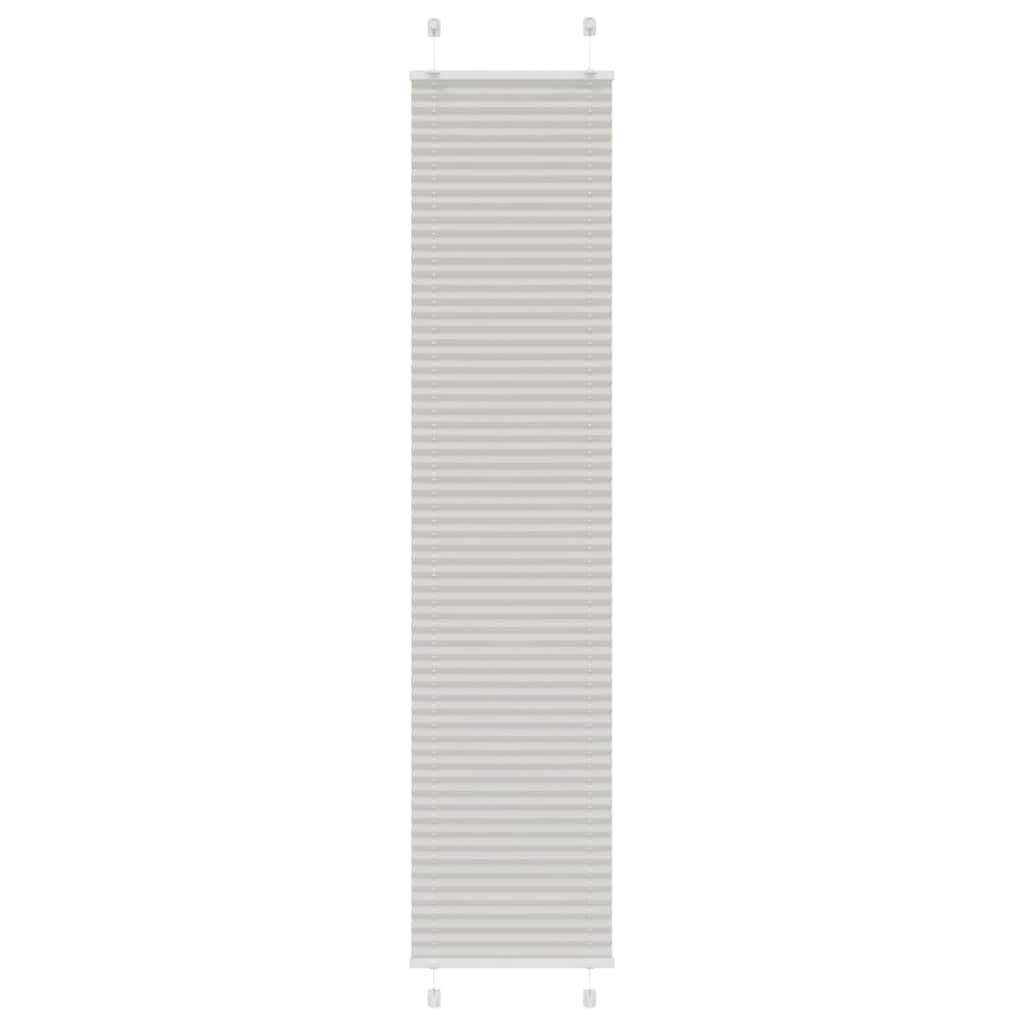 vidaXL Roleta plisowana jasnoszara 50x200 cm Szerokość tkaniny 49,4cm