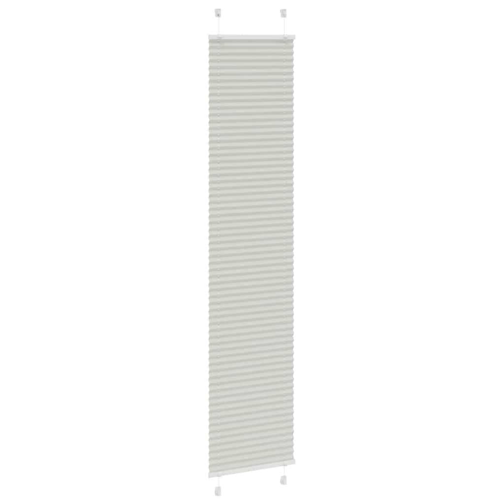 vidaXL Roleta plisowana jasnoszara 50x200 cm Szerokość tkaniny 49,4cm