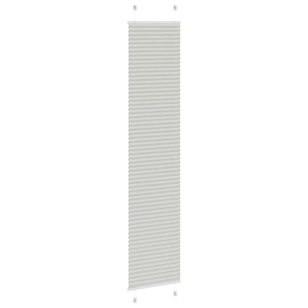 vidaXL Roleta plisowana jasnoszara 50x200 cm Szerokość tkaniny 49,4cm