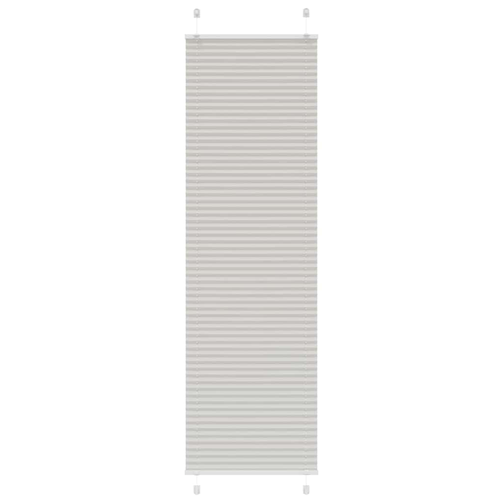 vidaXL Roleta plisowana jasnoszara 60x200 cm Szerokość tkaniny 59,4cm