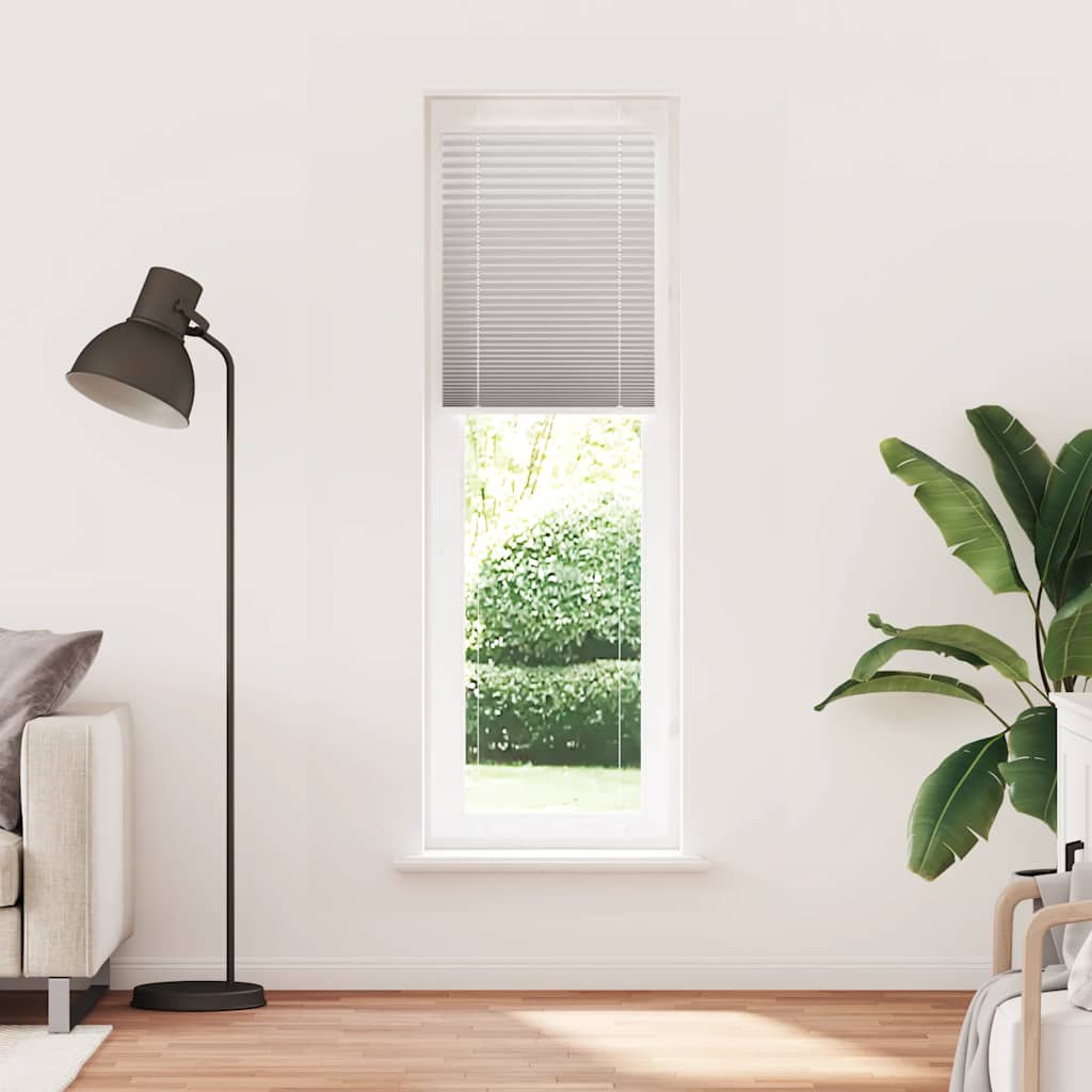 vidaXL Roleta plisowana jasnoszara 60x200 cm Szerokość tkaniny 59,4cm