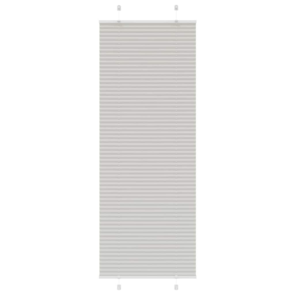 vidaXL Roleta plisowana jasnoszara 70x200 cm Szerokość tkaniny 69,4 cm