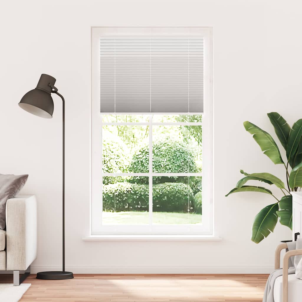 vidaXL Roleta plisowana jasnoszara 105x200cm Szerokość tkaniny 104,4cm