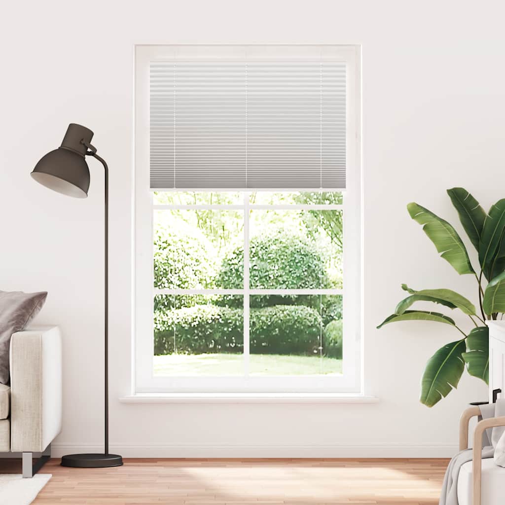 vidaXL Roleta plisowana jasnoszara 120x200cm Szerokość tkaniny 119,4cm