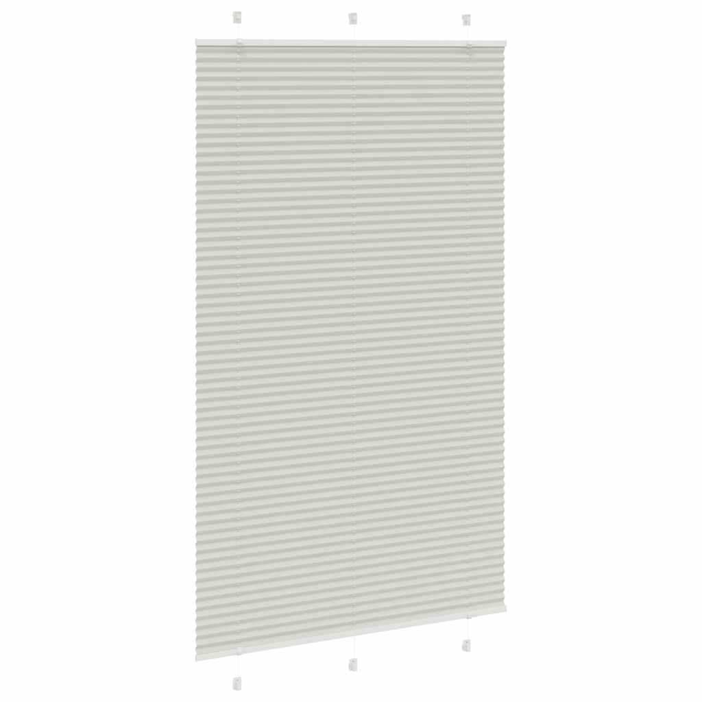 vidaXL Roleta plisowana jasnoszara 120x200cm Szerokość tkaniny 119,4cm