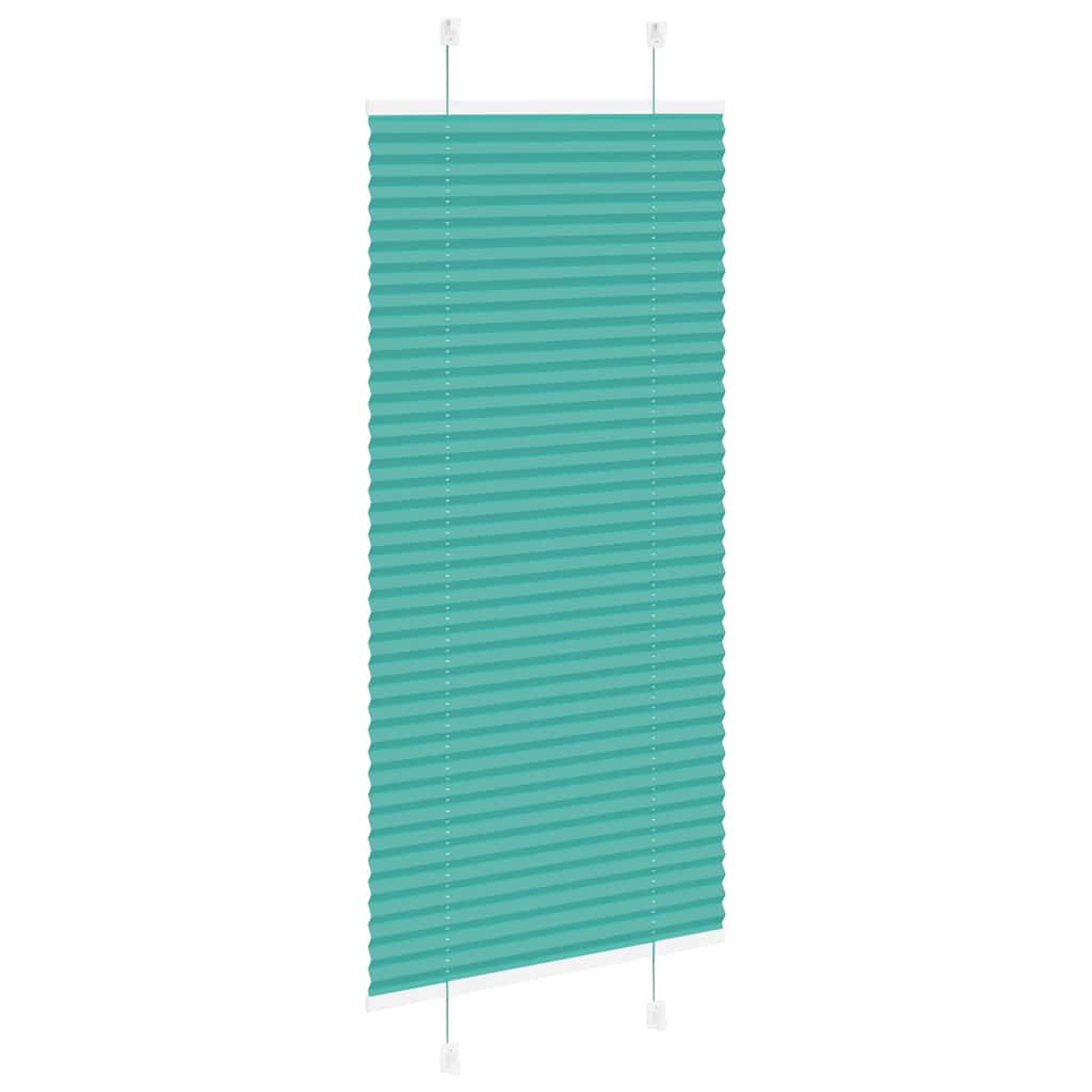 vidaXL Roleta plisowana Zielony Benzyna 55x100 cm Szerokość tkaniny