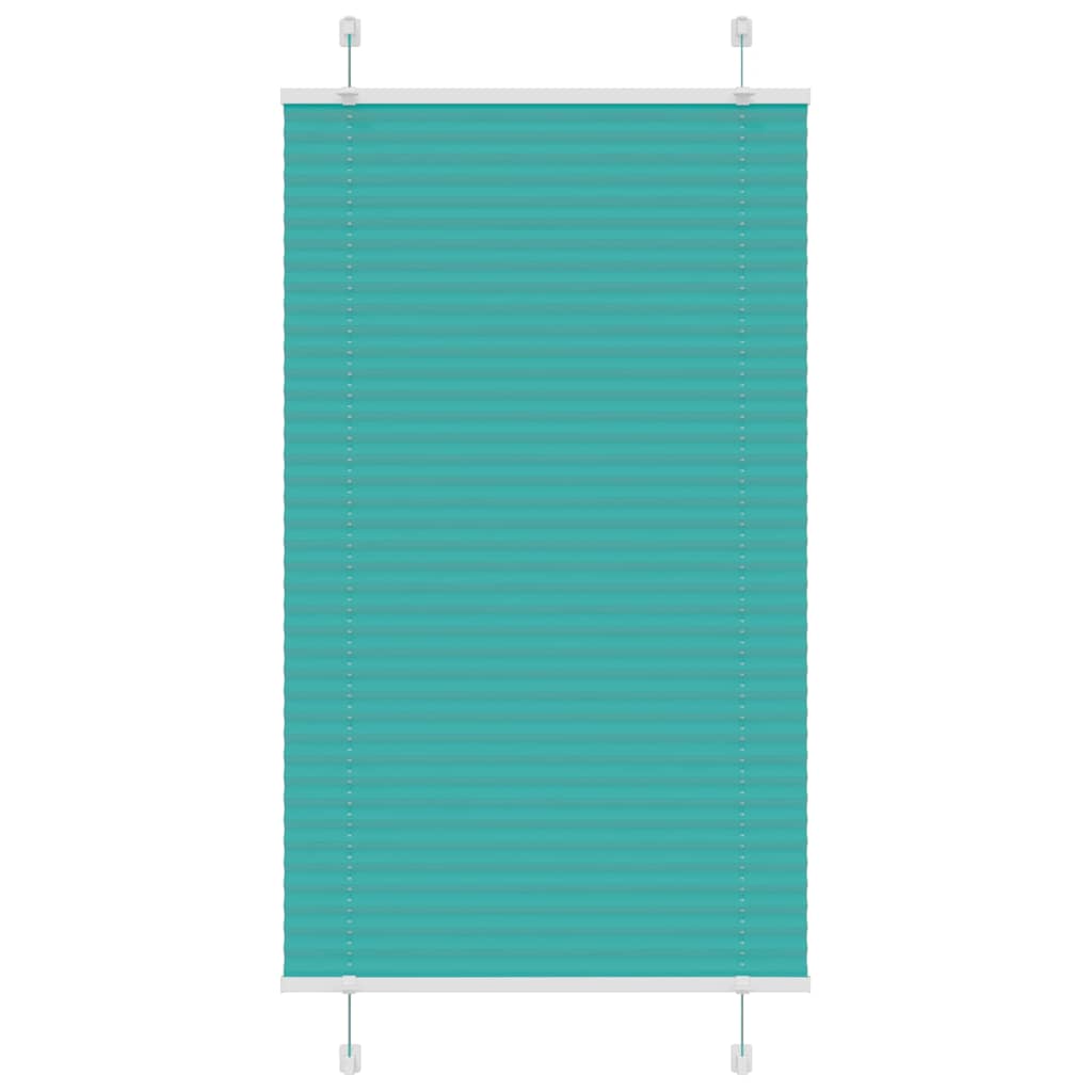 vidaXL Roleta plisowana Zielony Benzyna 75x100 cm Szerokość tkaniny