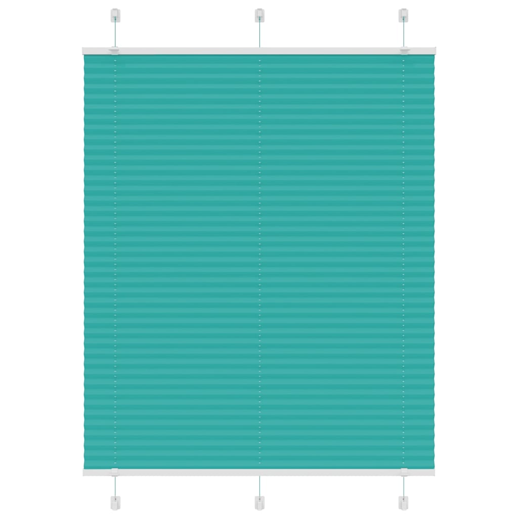 vidaXL Roleta plisowana Zielony Benzyna 110x100cm Szerokość tkaniny
