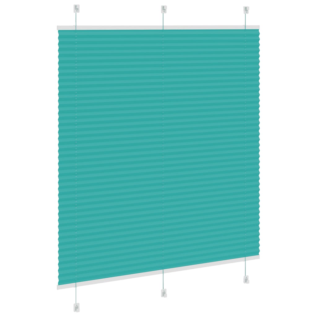 vidaXL Roleta plisowana Zielony Benzyna 115x100cm Szerokość tkaniny