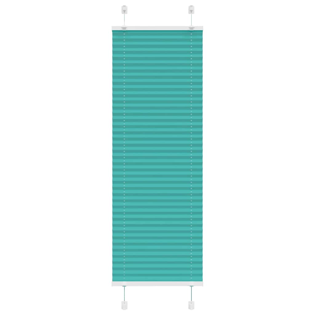 vidaXL Roleta plisowana Zielony Benzyna 45x150 cm Szerokość tkaniny