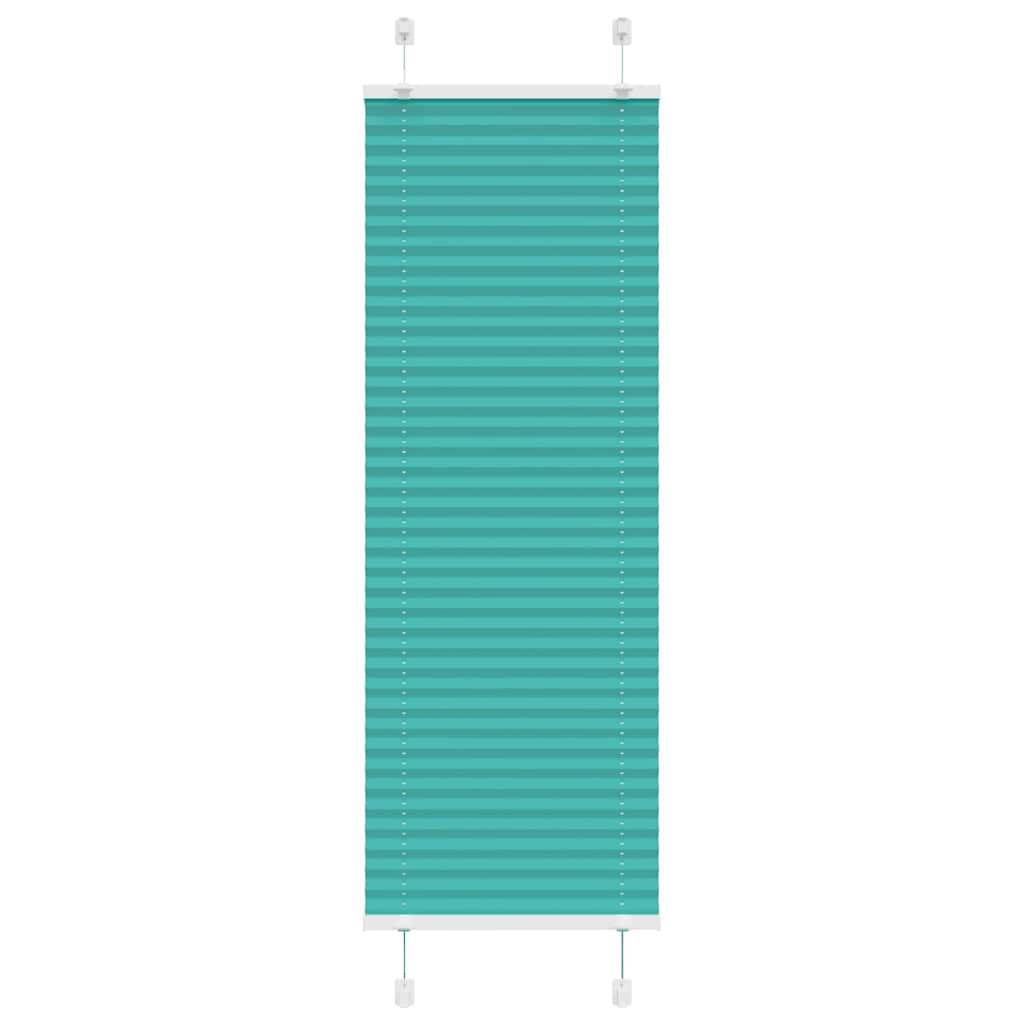 vidaXL Roleta plisowana Zielony Benzyna 50x150 cm Szerokość tkaniny