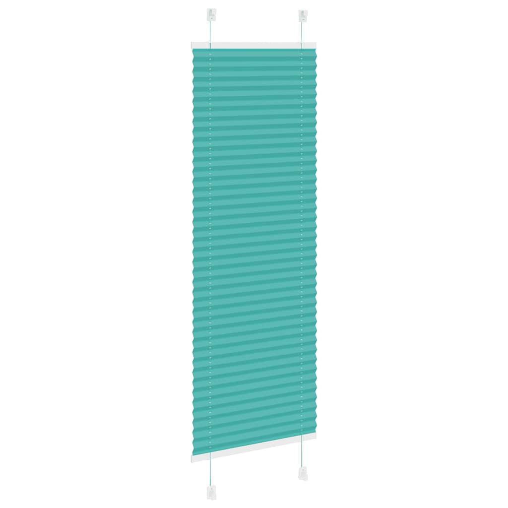 vidaXL Roleta plisowana Zielony Benzyna 50x150 cm Szerokość tkaniny