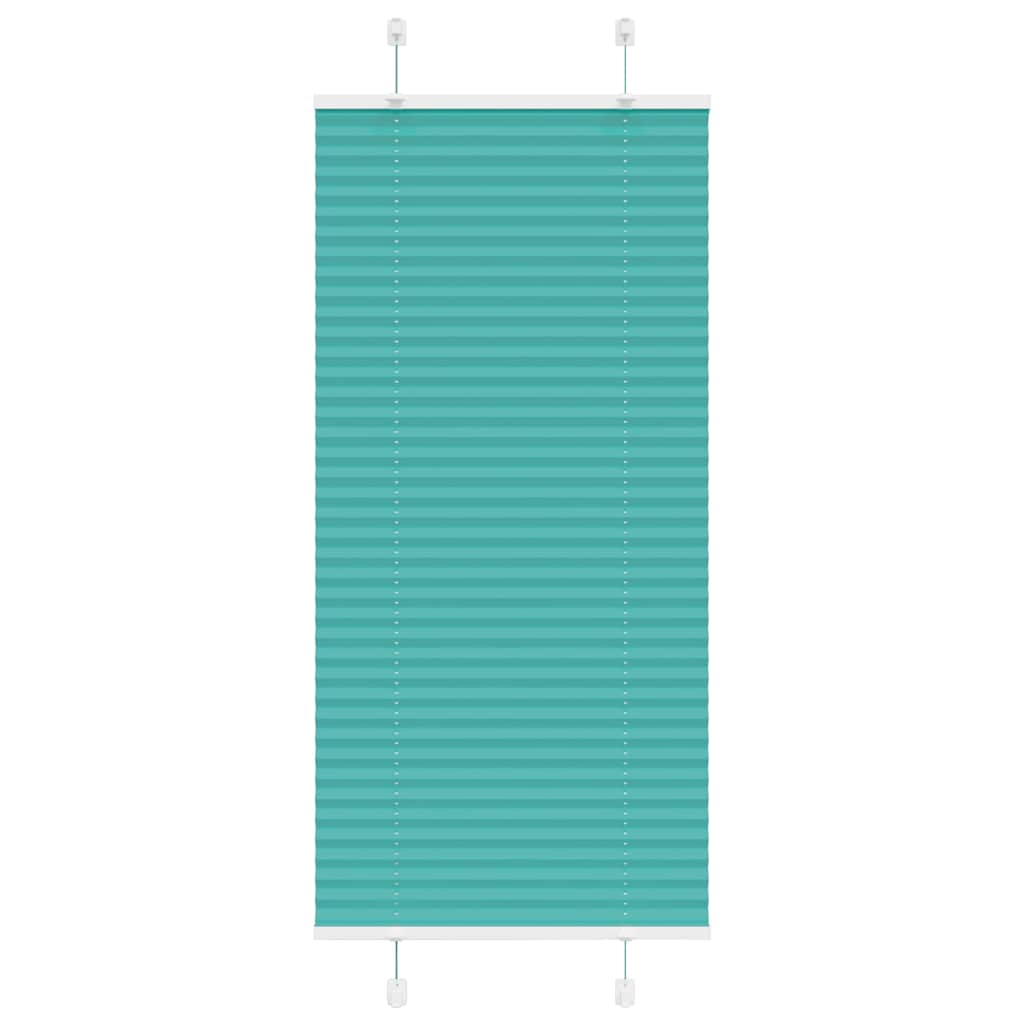 vidaXL Roleta plisowana Zielony Benzyna 55x150 cm Szerokość tkaniny