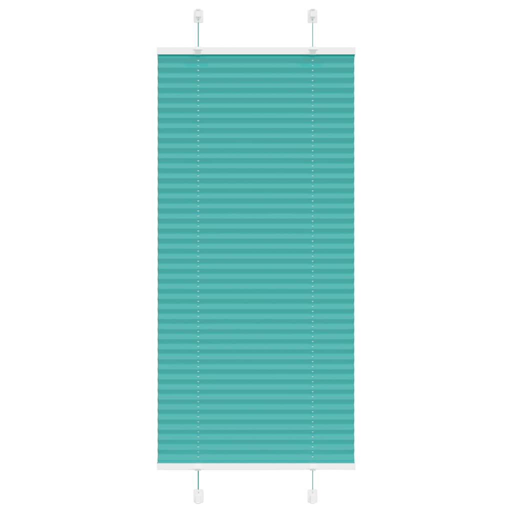 vidaXL Roleta plisowana Zielony Benzyna 60x150 cm Szerokość tkaniny