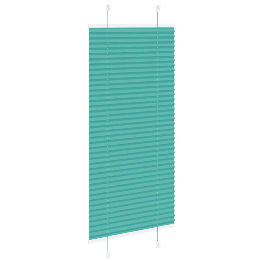 vidaXL Roleta plisowana Zielony Benzyna 60x150 cm Szerokość tkaniny